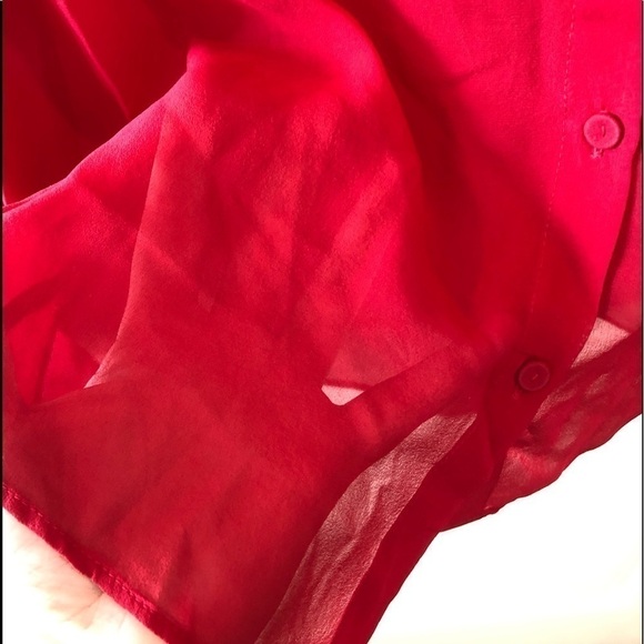 Erin Fetherston Silk Red Blouse Size S NWT - Picture 6 of 13